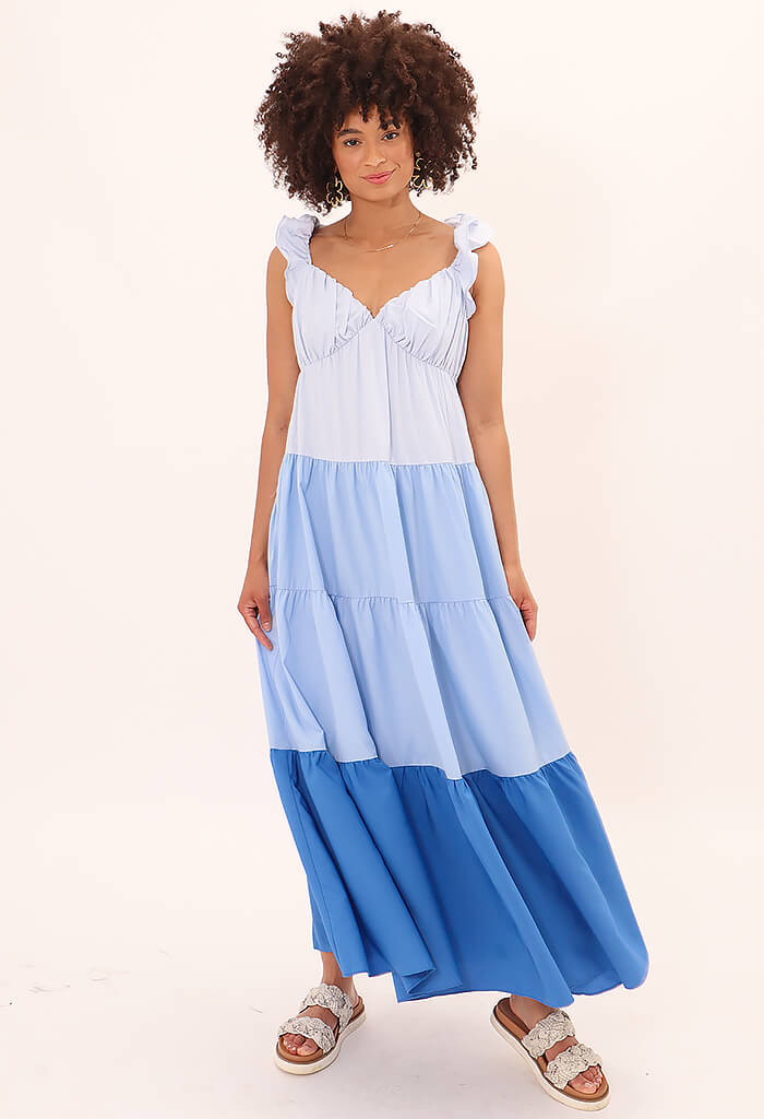 Cotton Candy Maxi Dress-Blue - KK Bloom ...